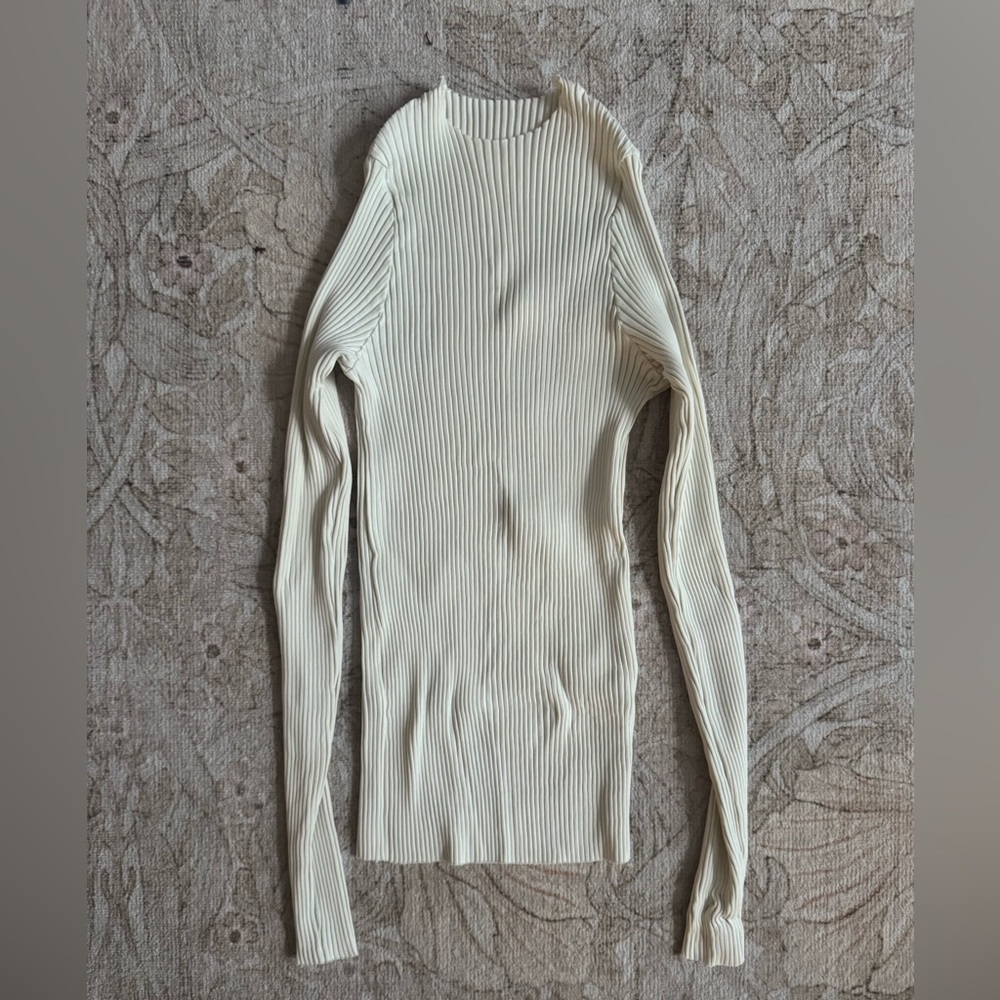 Kotn Nile Rib Long Sleeve - Marshmallow